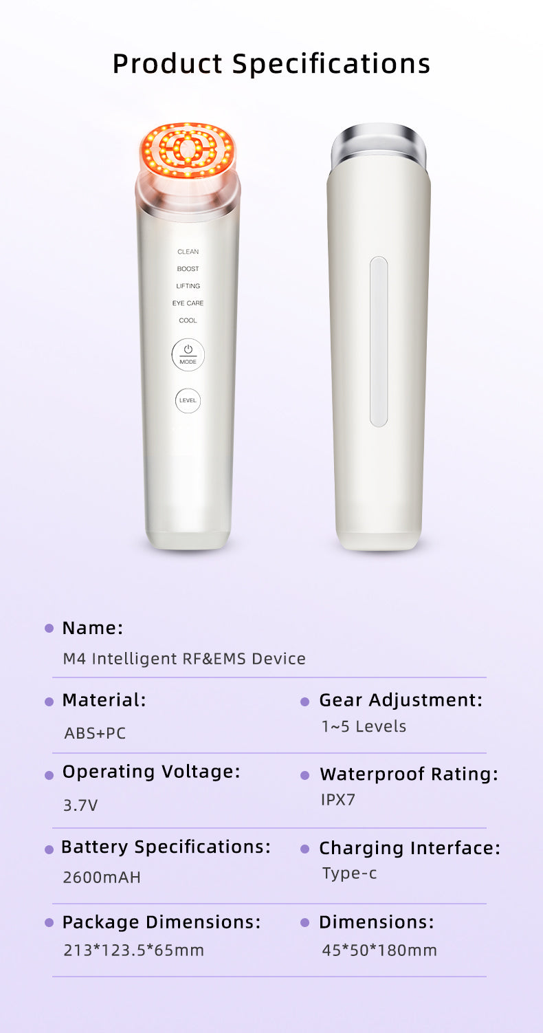 M4 Korean Ionic RF & EMS Glass Skin device